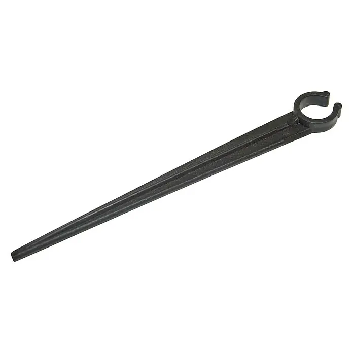 Soporte para tubo abierto - 12 mm, 25 ud. - Vista angular