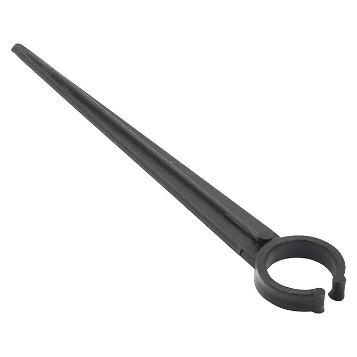 Soporte para tubo abierto - 12 mm, 25 ud. - Vista angular
