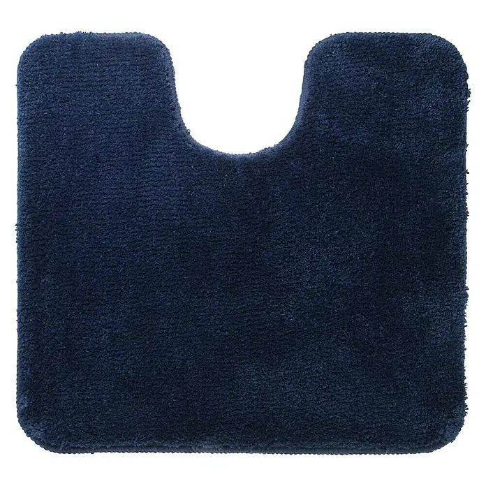 Sealskin Toiletmat Angora - 60 x 55 cm, Blauw, 100% Polyester - Bovenaanzicht