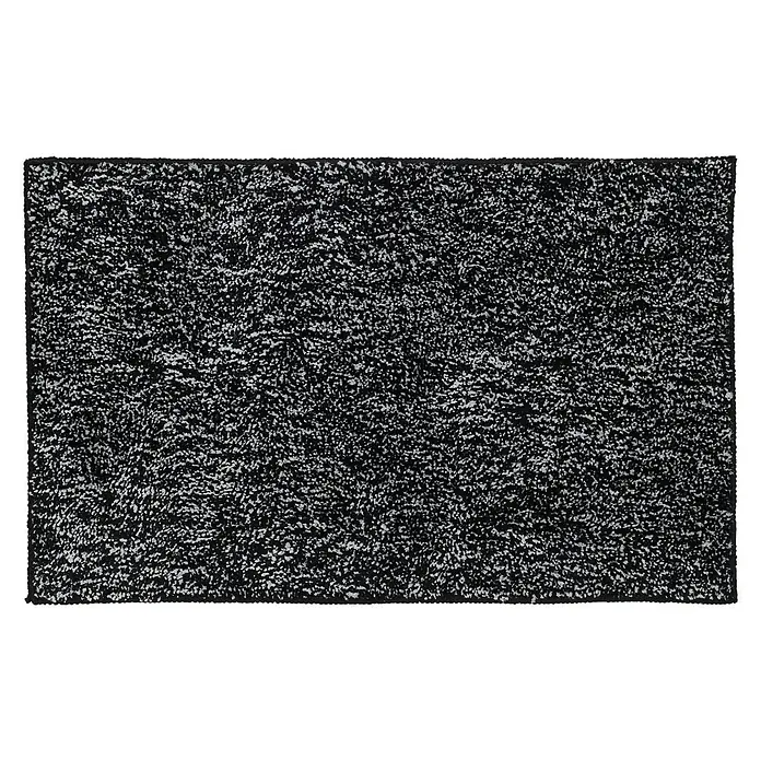 Sealskin Badkamermat Speckles - 80 x 50 cm, Zwart, Wit, 100% Polyester - Bovenaanzicht