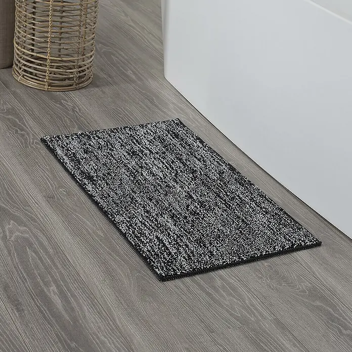 Sealskin Badkamermat Speckles - 80 x 50 cm, Zwart, Wit, 100% Polyester - Sfeeropname