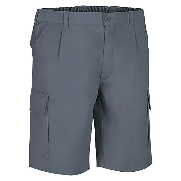 Pantalones cortos de trabajo Coolwork - XXL, Gris, 65% poliéster 35% algodón - Vista angular
