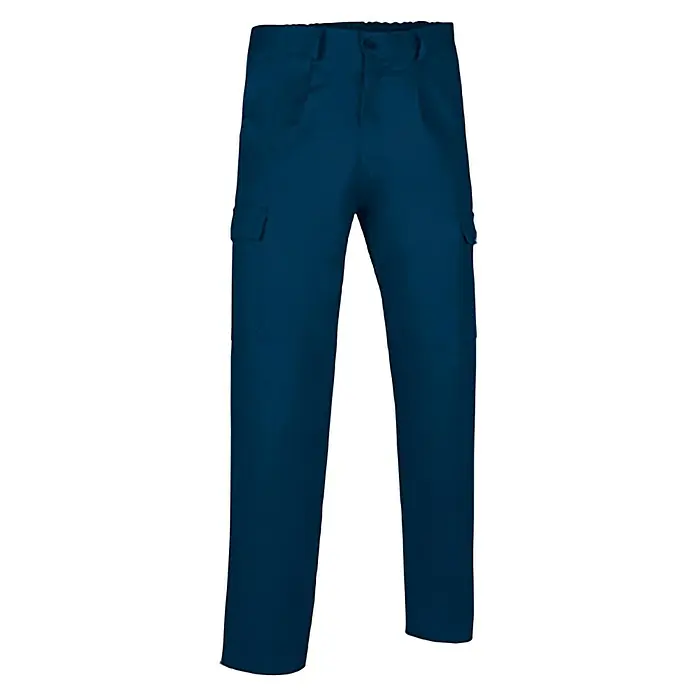 Pantalones de trabajo Coolwork - M, Azul Navy, 65% poliéster 35% algodón - Vista angular