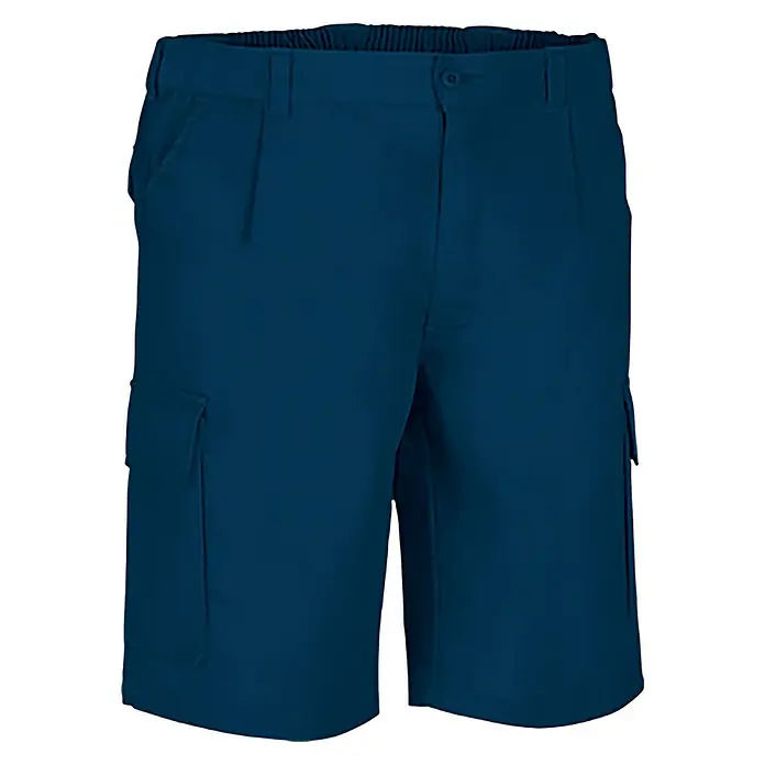 Pantalones cortos de trabajo Coolwork - XXXL, Azul Navy, 65% poliéster 35% algodón - Vista angular