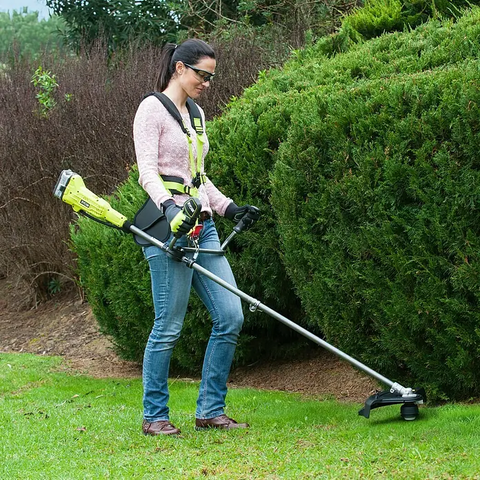 Ryobi ONE+ Akumulatorski trimer OBC1820B - 18 V, Litij-ionska, Bez akumulatora, Širina reza: 30 cm nit / 20 cm nož