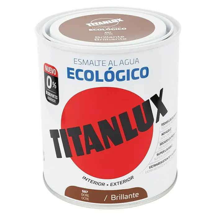 Titanlux Esmalte de color Eco - Ocre, 750 ml, Brillante