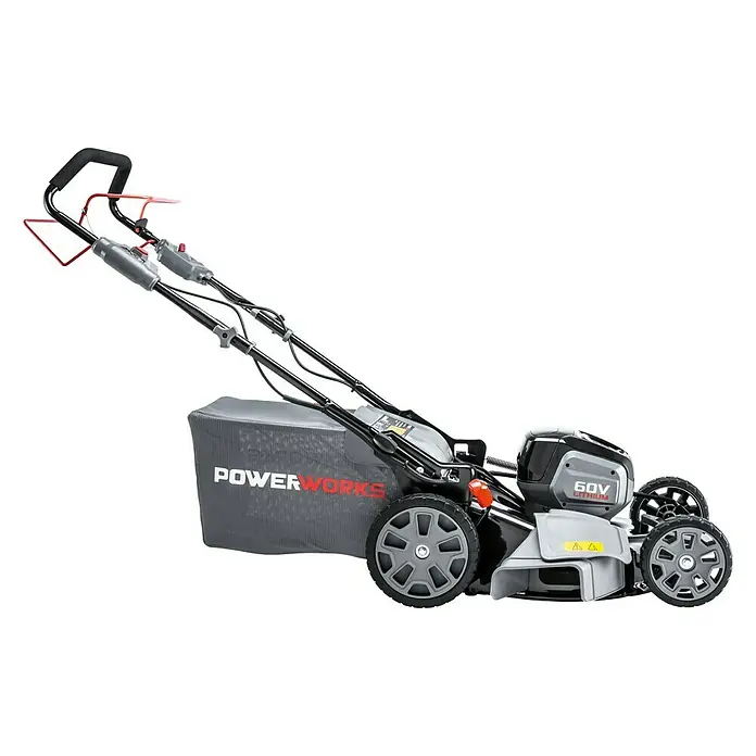 Powerworks Akumulatorska kosilica PD60LM46SPK4 - 60 V, Litij-ionska, 4 Ah, 1 baterija, Širina reza: 46 cm - Pogled s desne strane