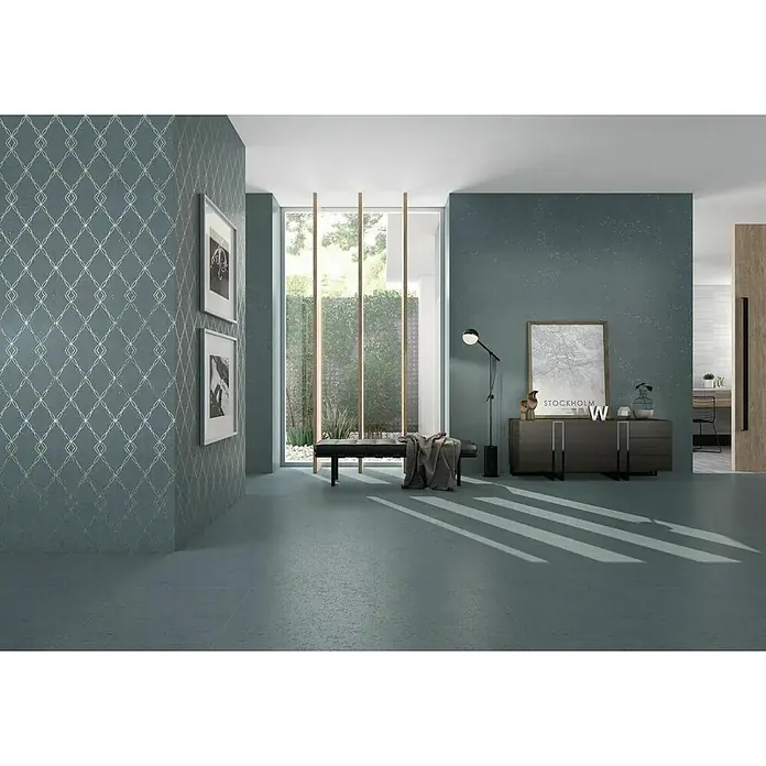 Zidna pločica Goldstone teal - 35 x 90 cm, Plavo-zlatne boje - Živopisni prikaz