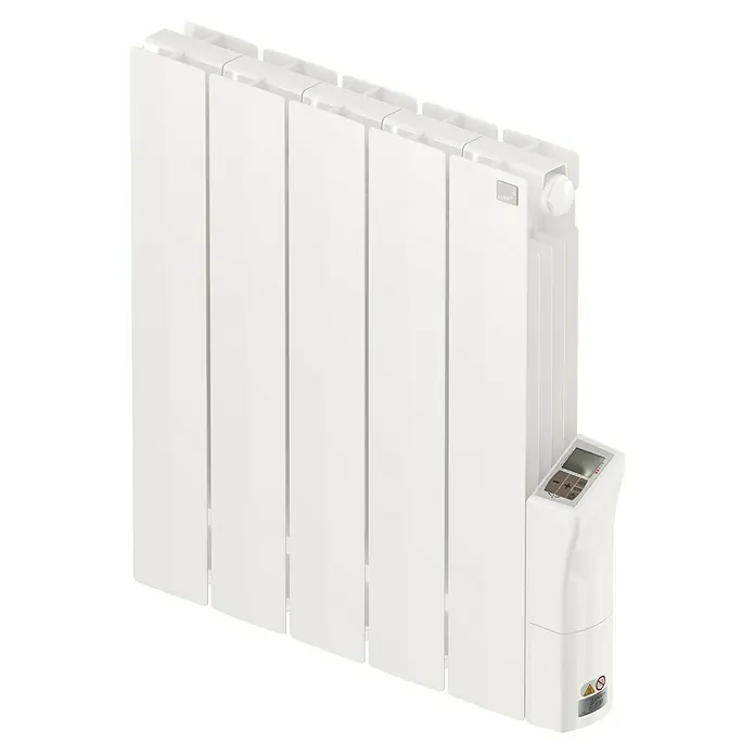 Raumheizkörper Alura Tech - L x B x H: 57,2 x 8 x 57,5 cm, 1.000 W, Weiß - Diagonale Ansicht