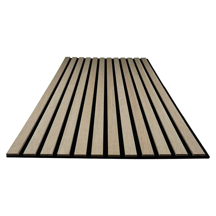 Panel acústico decorativo Premium - Roble natural, 1,2 m x 0,6 m x 16 mm, 1 Panel - Vista angular
