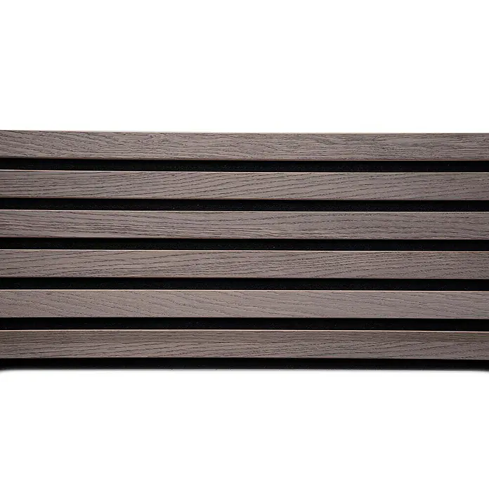 Panel acústico decorativo Premium Light - Roble gris, 2,5 m x 0,3 m x 11 mm, 1 Panel - Primer plano