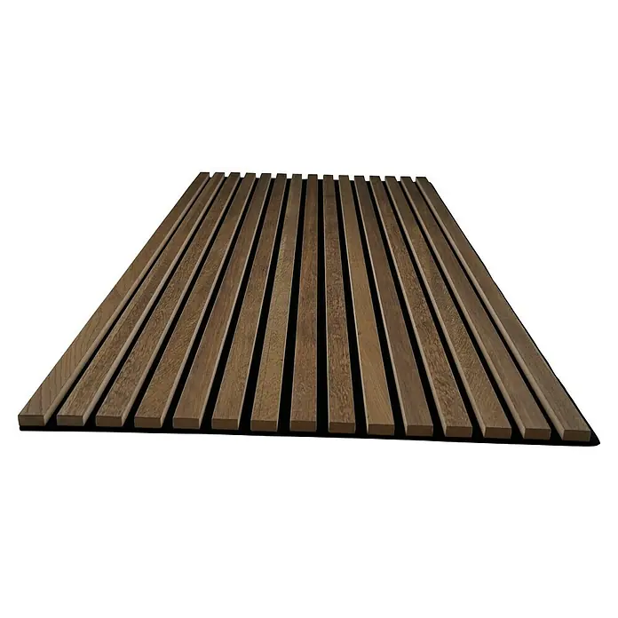 Panel acústico  decorativo Premium Plus - Roble rústico, 1,2 m x 0,6 m x 22 mm, 1 Panel - Vista angular