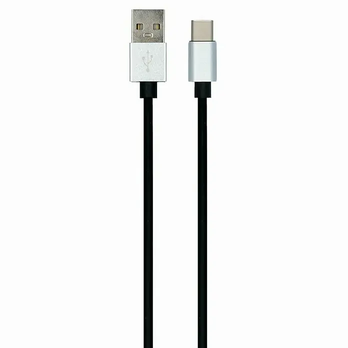 Carpoint USB-kabel USB-C - 1 m, Zwart - Close-up