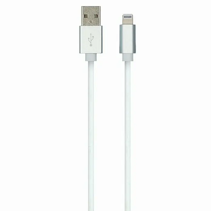 Carpoint USB-kabel Lightning - 1 m, Wit - Close-up