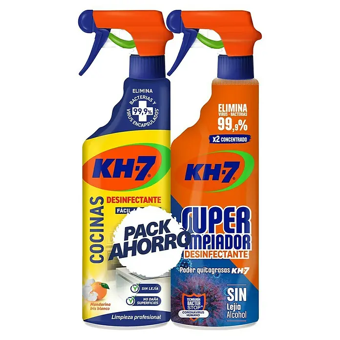 KH7 Limpiador para cocinas pack limpieza y desinfección - 750 ml, Botella - Vista frontal