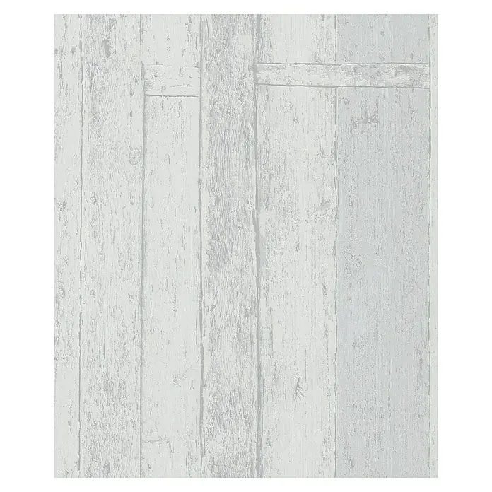 Papel pintado - Madera blanca, An x Al: 0,53 x 10 m - Vista superior