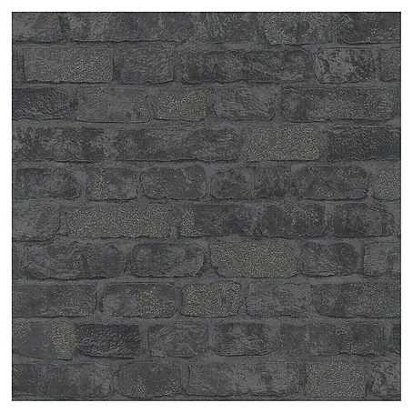 Papel pintado Ladrillo negro