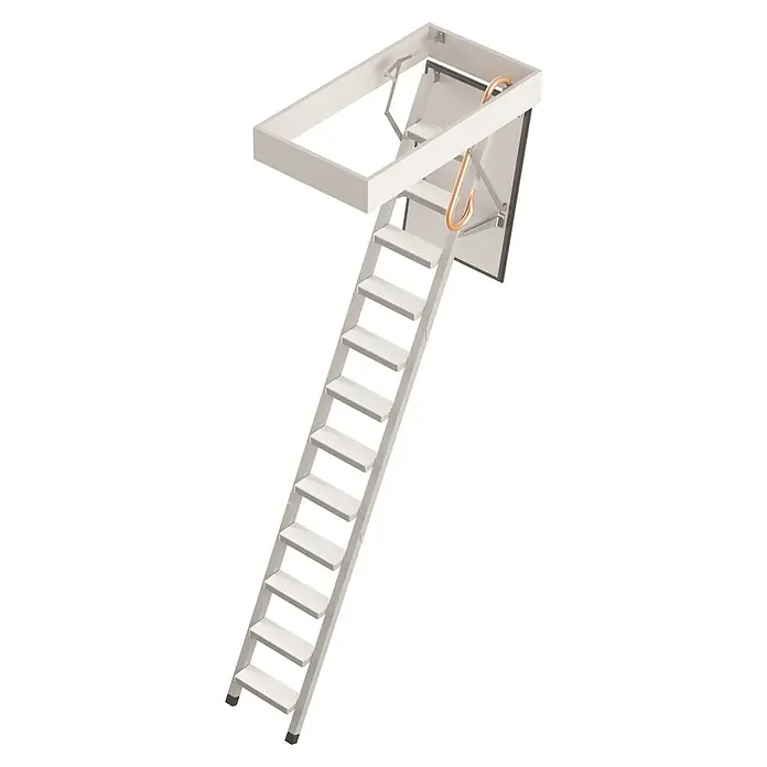 Sogem Escalera escamoteable EcoSteel - 140 x 70 cm, Aislamiento térmico: 1,2 W/m²K - Vista angular
