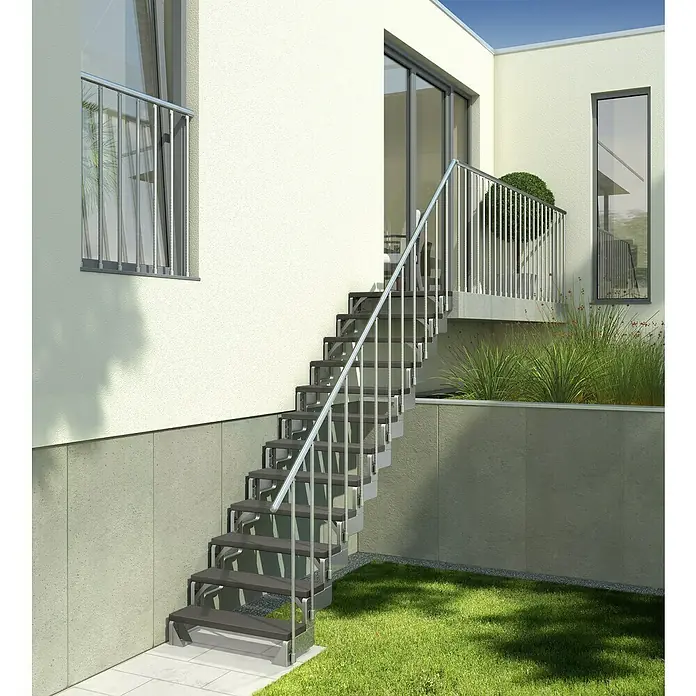 Sogem Escalera exterior Gardentop - Altura de planta: 216 cm - 286 cm, Número de escalones: 13 uds. - Foto ambiente