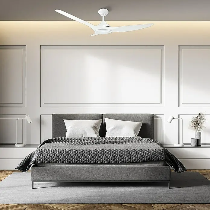 Arte confort Ventilador de techo Velez - Diámetro: 132 cm, Blanco, 30 W, DC - Foto ambiente