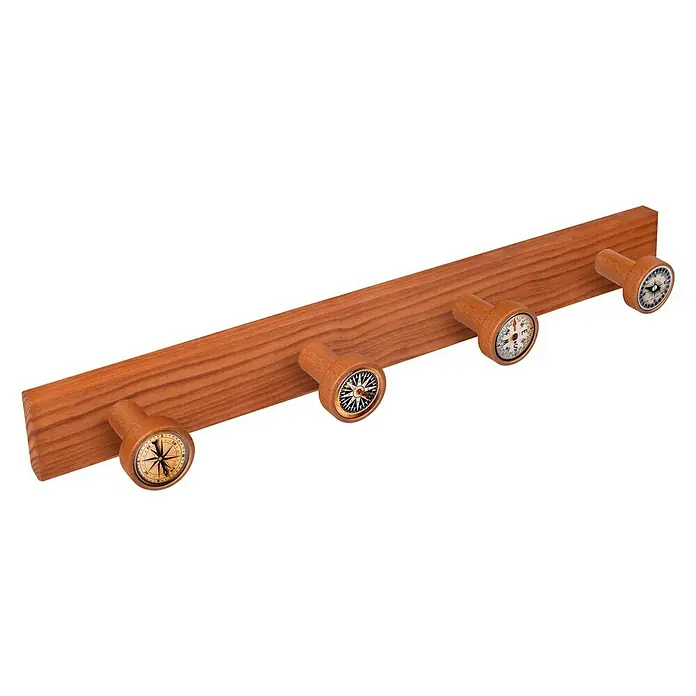 Nesu Perchero 9040 - L x An x Al: 48,5 x 5 x 6,5 cm, Madera, Cerezo