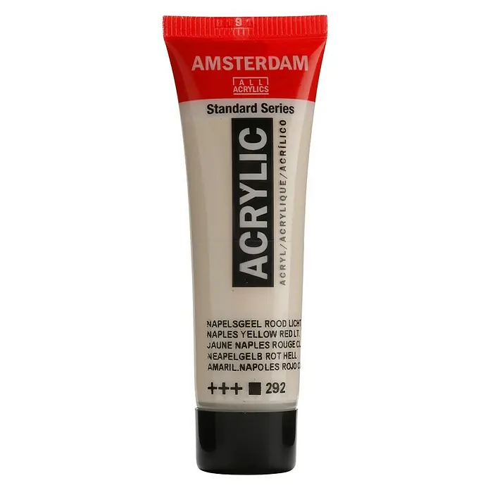 Talens Amsterdam Pintura acrílica Standard - Amarillo Nápoles Rojo Claro, 20 ml, Tubo