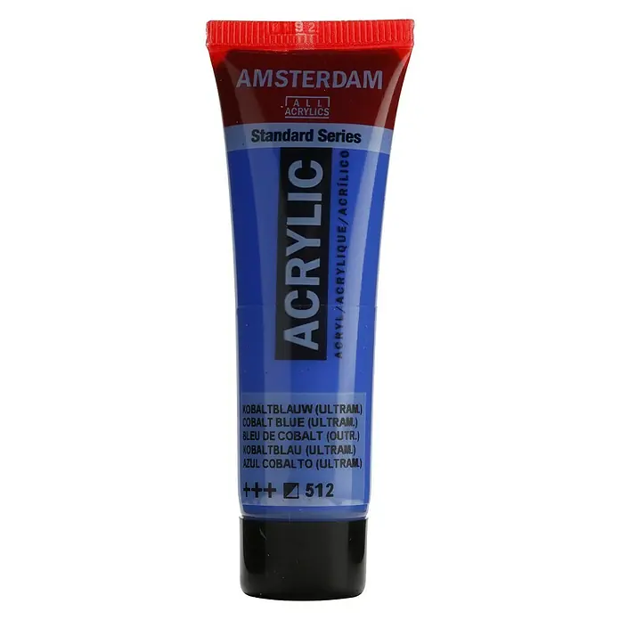 Talens Amsterdam Pintura acrílica Standard - Azul cobalto ultramar, 20 ml, Tubo
