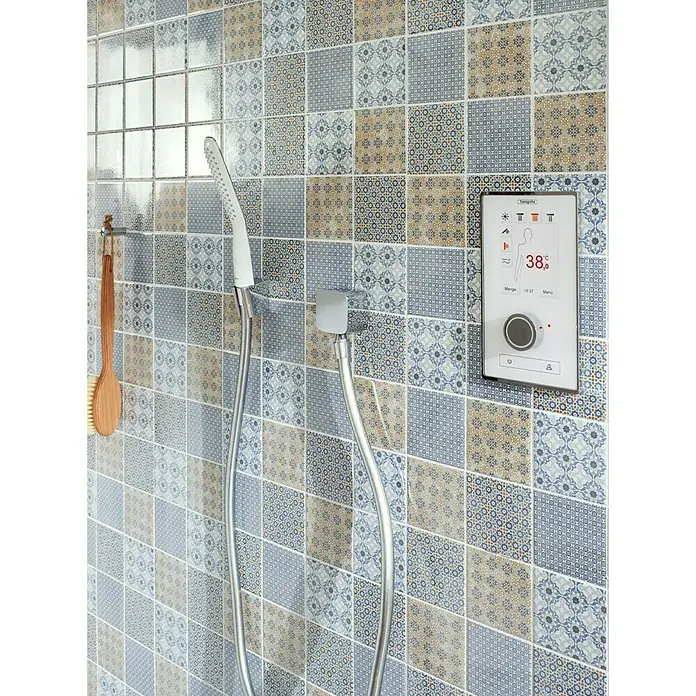 Mosaikfliese Quadrat Classico Mix - 29,8 x 29,8 cm, Mehrfarbig, Glänzend - Anwendungsbeispiel