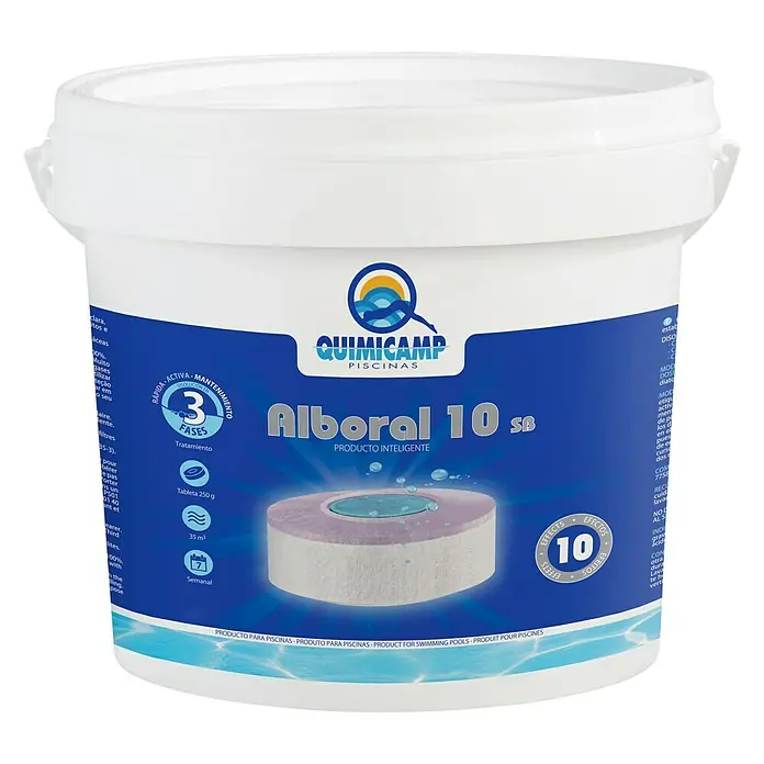 Quimicamp Tabletas multifunción 10 efectos Alboral - 5 kg - Vista frontal