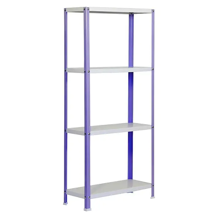 Simonrack Simonhome Estantería metálica Homeclassic Color Plus - L x An x Al: 30 x 100 x 160 cm, Capacidad de carga: 100 kg/balda, Número de baldas: 4 ud., Lila