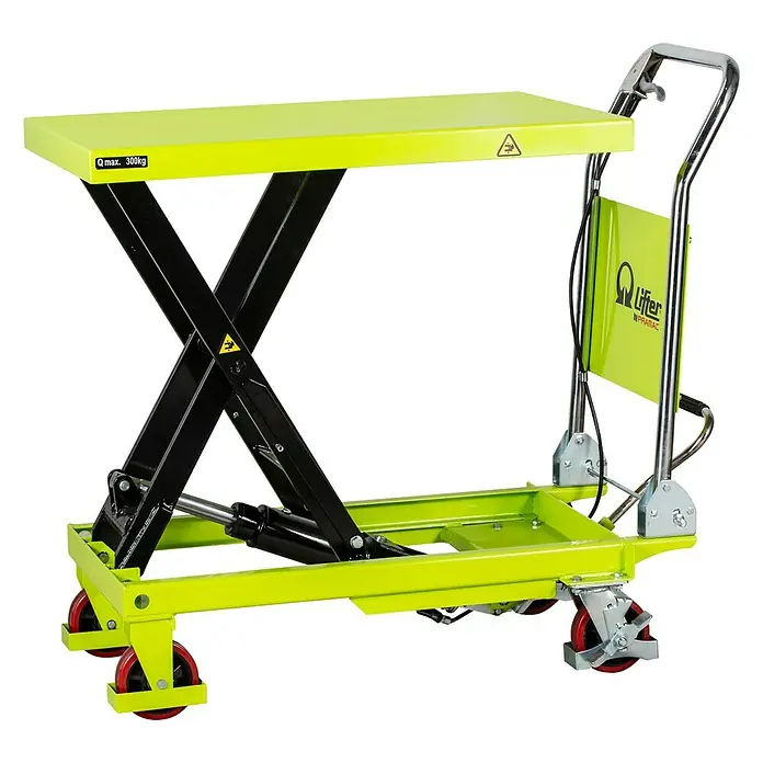 Pramac Mesa elevadora de tijera LT30 - Capacidad de carga: 300 kg, Acero, Altura de elevación: 280 mm - 900 mm - Vista angular