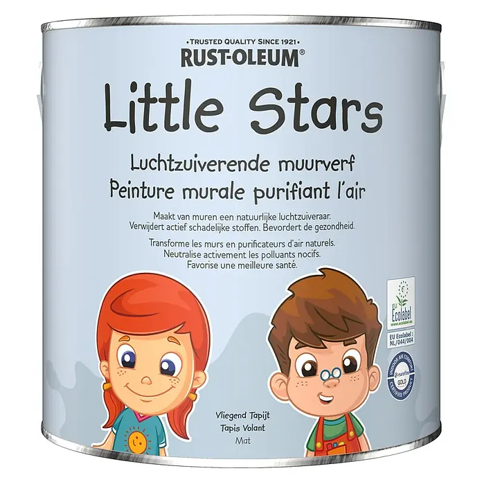 Rust-Oleum Little Stars Muurverf Luchtzuiverend - Vliegend Tapijt, 2,5 l, Extra mat - Vooraanzicht