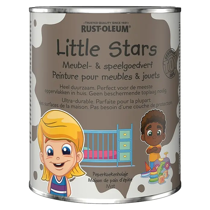 Rust-Oleum Little Stars Kleurverf - Peperkoekenhuisje, 750 ml, Mat, Meubels en speelgoed - Vooraanzicht