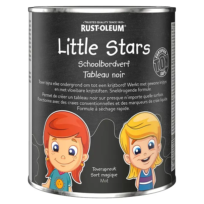 Rust-Oleum Little Stars Schoolbordverf - Toverspreuk, 750 ml, Mat - Vooraanzicht