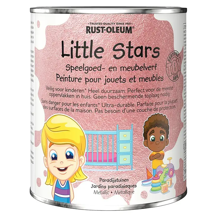 Rust-Oleum Little Stars Kleurverf Metallic - Paradijstuin, 750 ml, Meubels en speelgoed - Vooraanzicht
