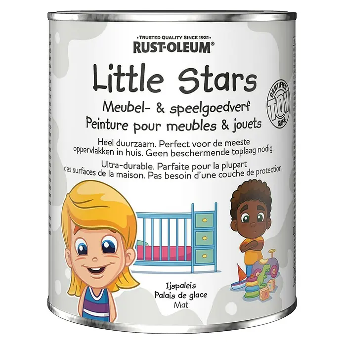 Rust-Oleum Little Stars Kleurverf - IJspaleis, 750 ml, Mat, Meubels en speelgoed - Vooraanzicht