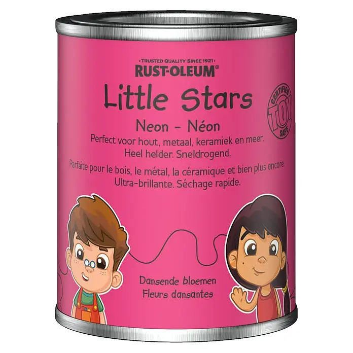Rust-Oleum Little Stars Muurverf Neon - Dansende Bloemen, 125 ml, Hoogglans - Vooraanzicht