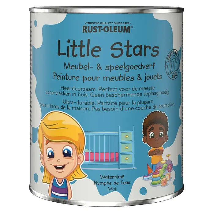 Rust-Oleum Little Stars Kleurverf - Waternimf, 750 ml, Mat, Meubels en speelgoed - Vooraanzicht