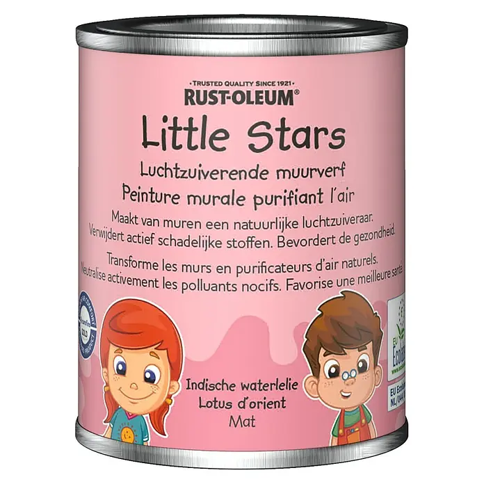 Rust-Oleum Little Stars Muurverf Luchtzuiverend - Indische lotusbloem, 125 ml, Extra mat - Vooraanzicht