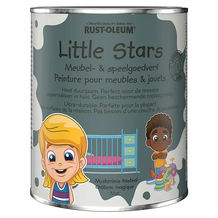 Rust-Oleum Little Stars Kleurverf - Mysterieus kasteel, 750 ml, Mat, Meubels en speelgoed - Vooraanzicht