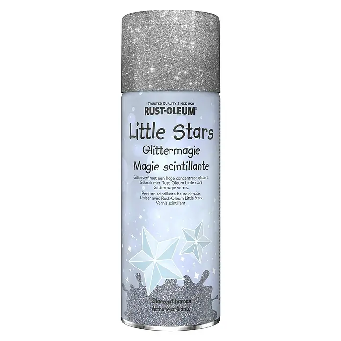 Rust-Oleum Little Stars Lakspray Glittermagie - Hoogglans, 400 ml, Glanzend harnas - Vooraanzicht