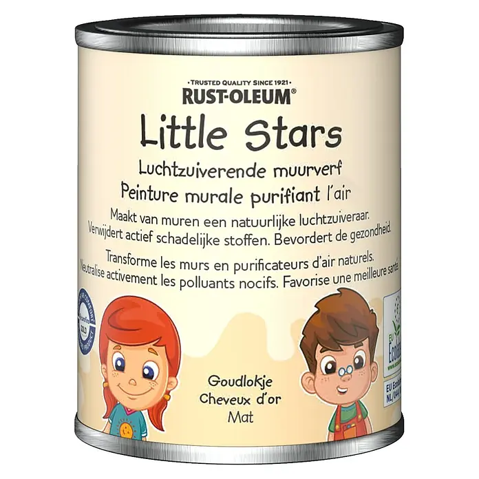 Rust-Oleum Little Stars Muurverf Luchtzuiverend - Goudlokje, 125 ml, Extra mat - Vooraanzicht