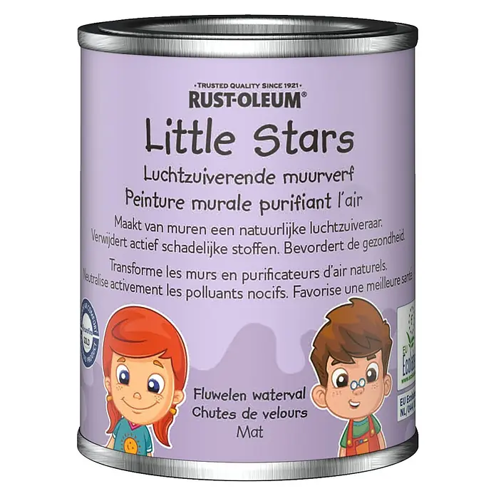 Rust-Oleum Little Stars Muurverf Luchtzuiverend - Fluwelen waterval, 125 ml, Extra mat - Vooraanzicht