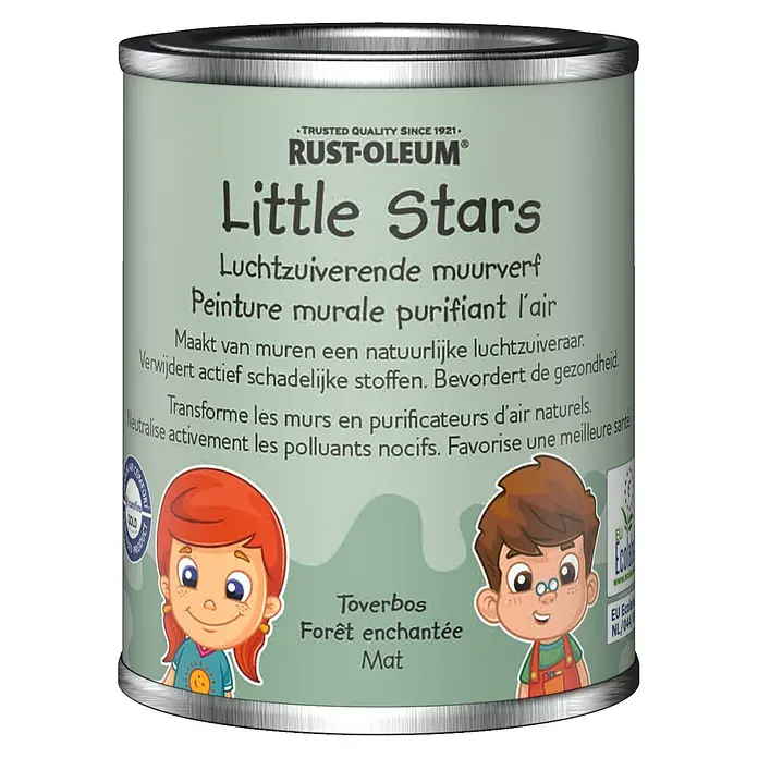 Rust-Oleum Little Stars Muurverf Luchtzuiverend - Toverbos, 125 ml, Extra mat - Vooraanzicht