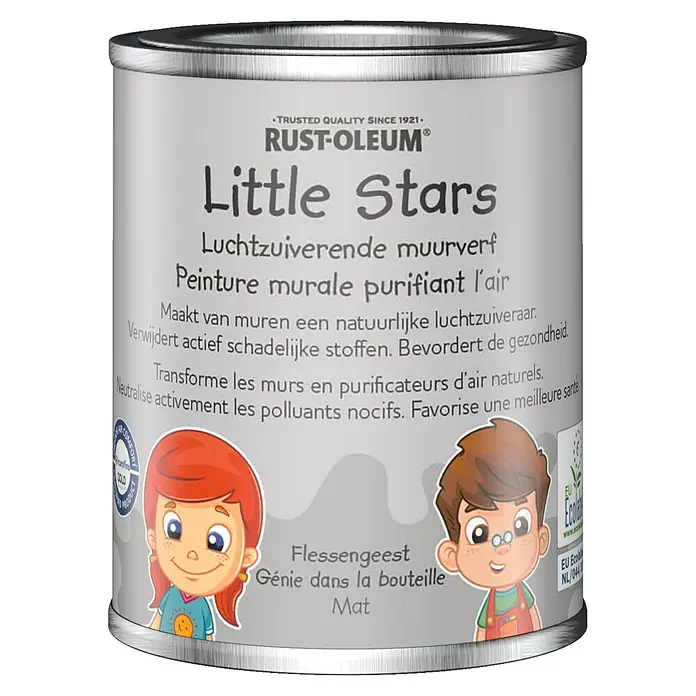 Rust-Oleum Little Stars Muurverf Luchtzuiverend - Flessengeest, 125 ml, Extra mat - Vooraanzicht