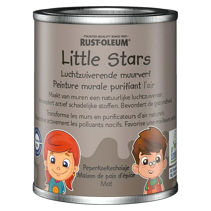 Rust-Oleum Little Stars Muurverf Luchtzuiverend - Peperkoekenhuisje, 125 ml, Extra mat - Vooraanzicht