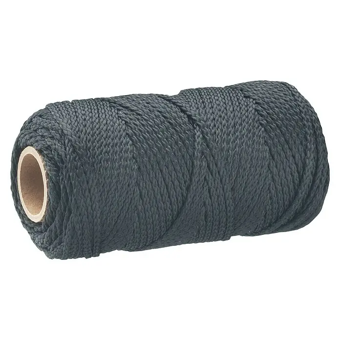 Cordel de polipropileno DY2702847 - Ø x L: 1,7 mm x 100 m, Polipropileno, Antracita, Trenzado (8 veces)