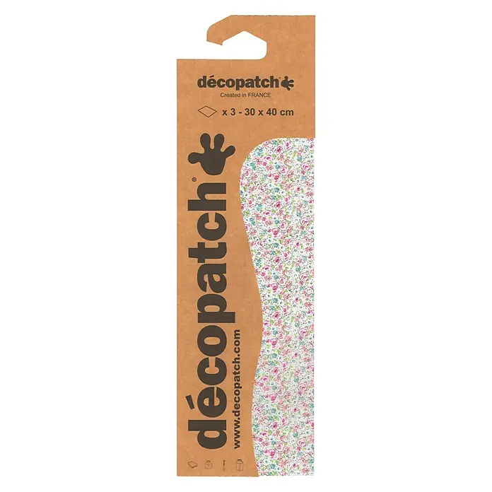 Décopatch Papel decorativo Loc - Multicolor, 3 ud., 40 x 30 cm
