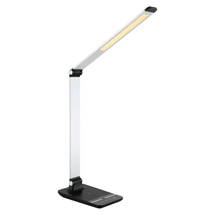Globo Lámpara de sobremesa LED Kabira - 9 W, L x An x Al: 74 x 12 x 60 cm, Plateado, Blanco frío - Vista angular