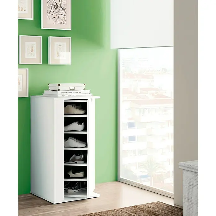 Muebles Pitarch Zapatero Naia - L x An x Al: 47 x 47 x 90 cm, Blanco